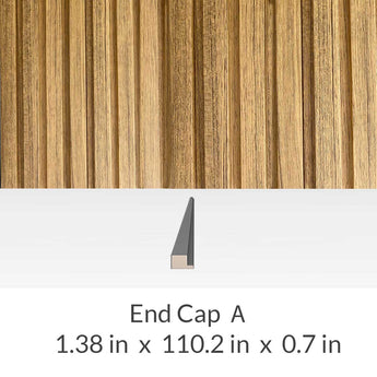 Wall Panel LWP-3771 Teak End Cap