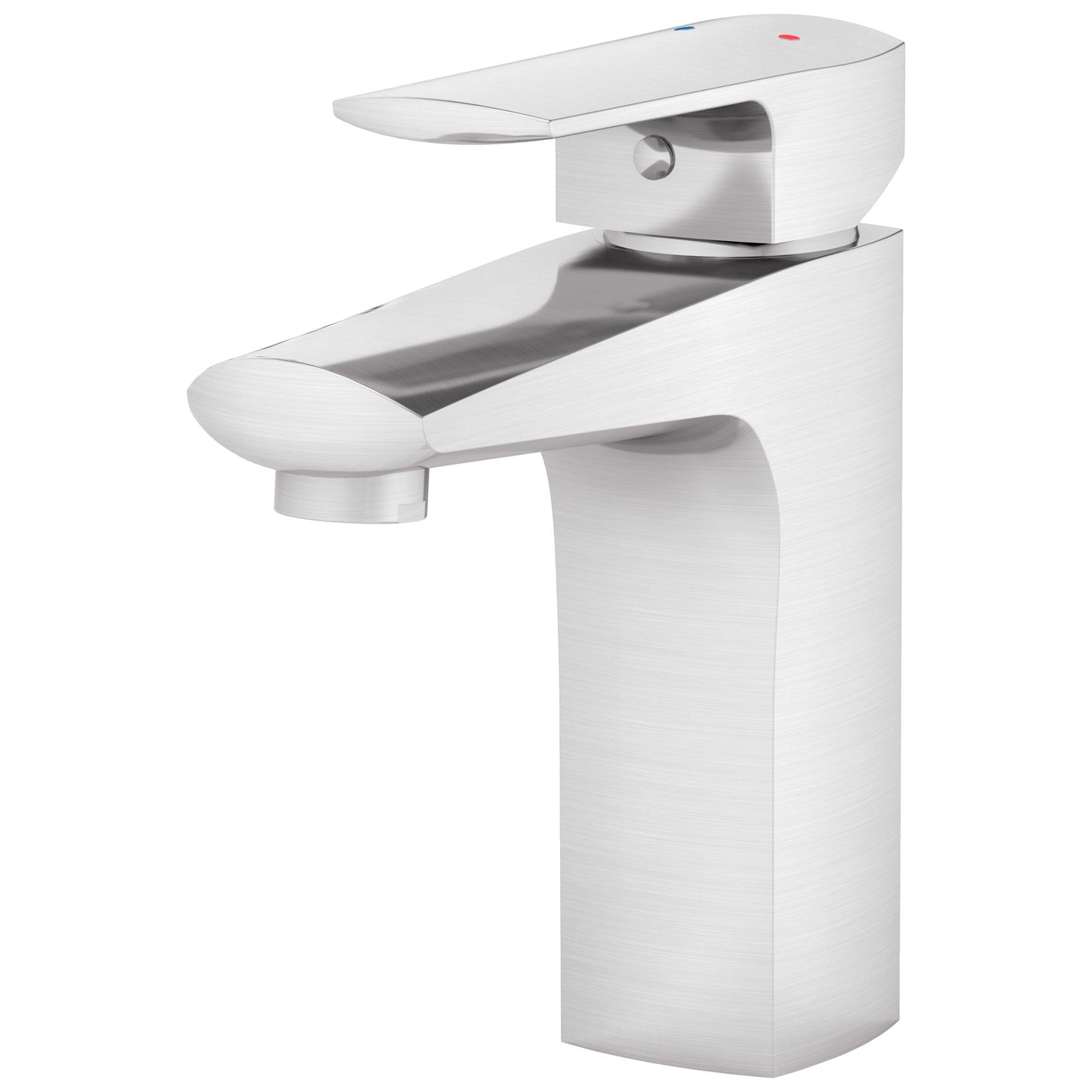 Modern Bathroom or Bar Faucet LB17B Brushed Nickel - Faucets