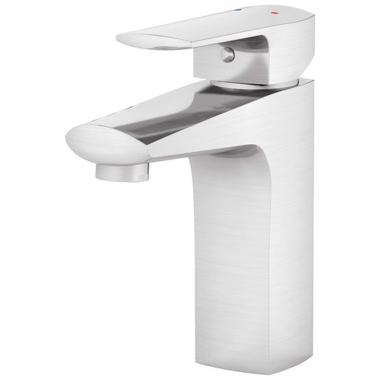 Modern Bathroom or Bar Faucet LB17B Brushed Nickel - Faucets