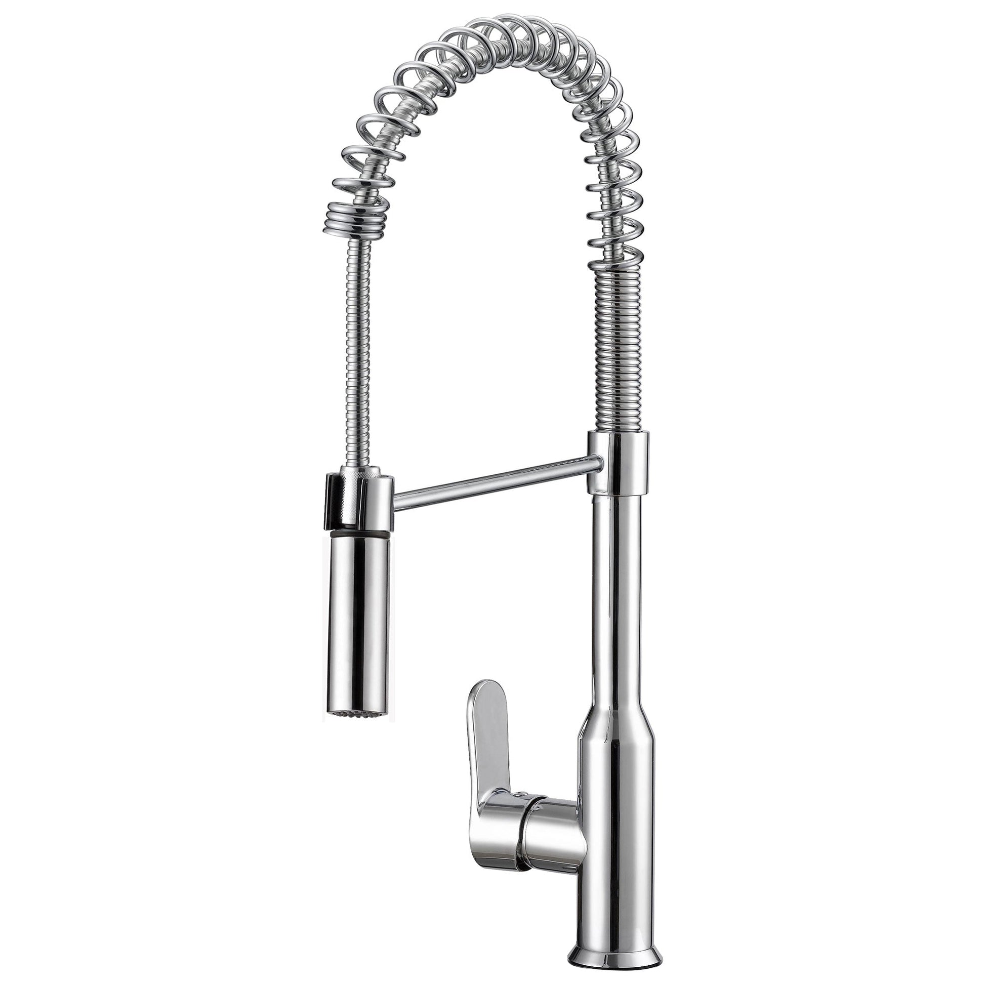 Modern Spring-Type Kitchen Faucet LK18C Chrome - Faucets