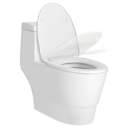 Dual Flush Elongated One Piece Ceramic LT3 Toilet.