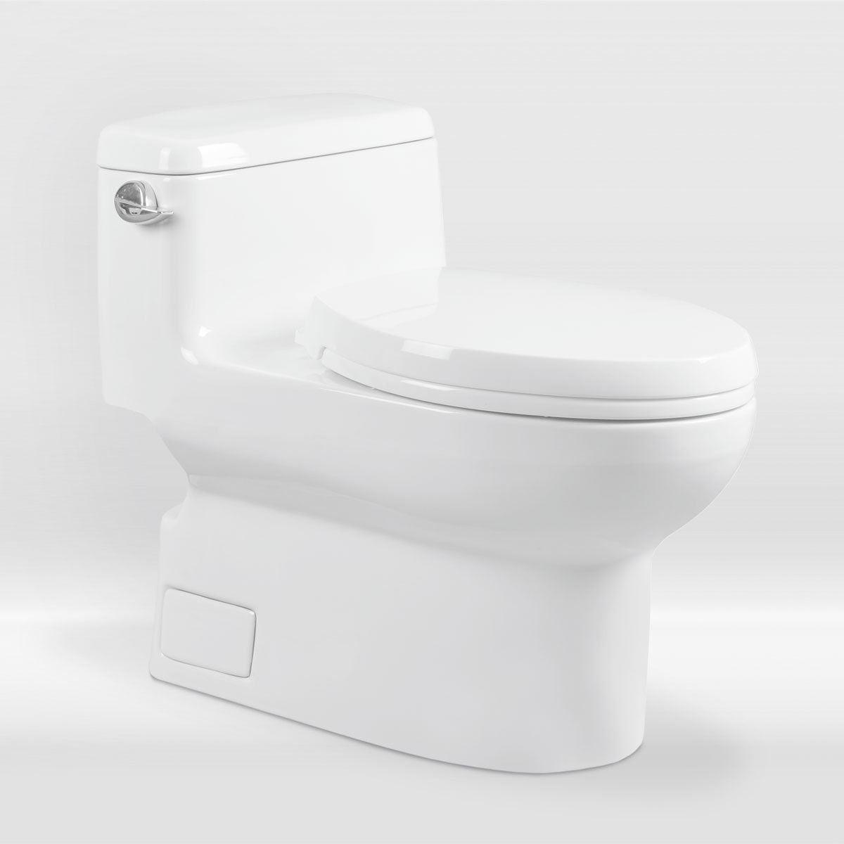 One Piece Modern LT4 Toilet with Soft Close Seat.