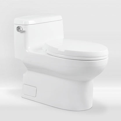 One Piece Modern LT4 Toilet with Soft Close Seat.