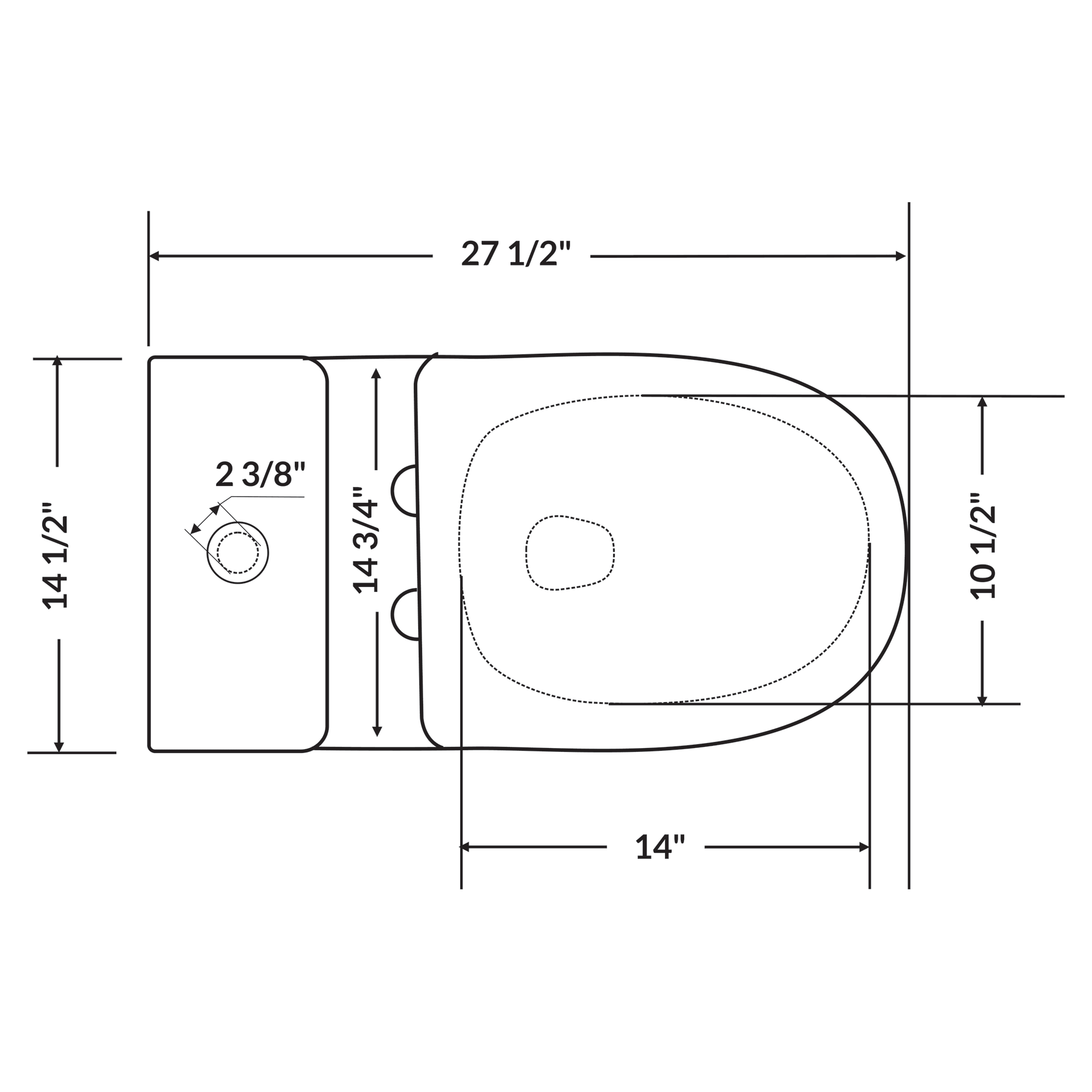 Single Flush One Piece Modern LT9 Toilet.