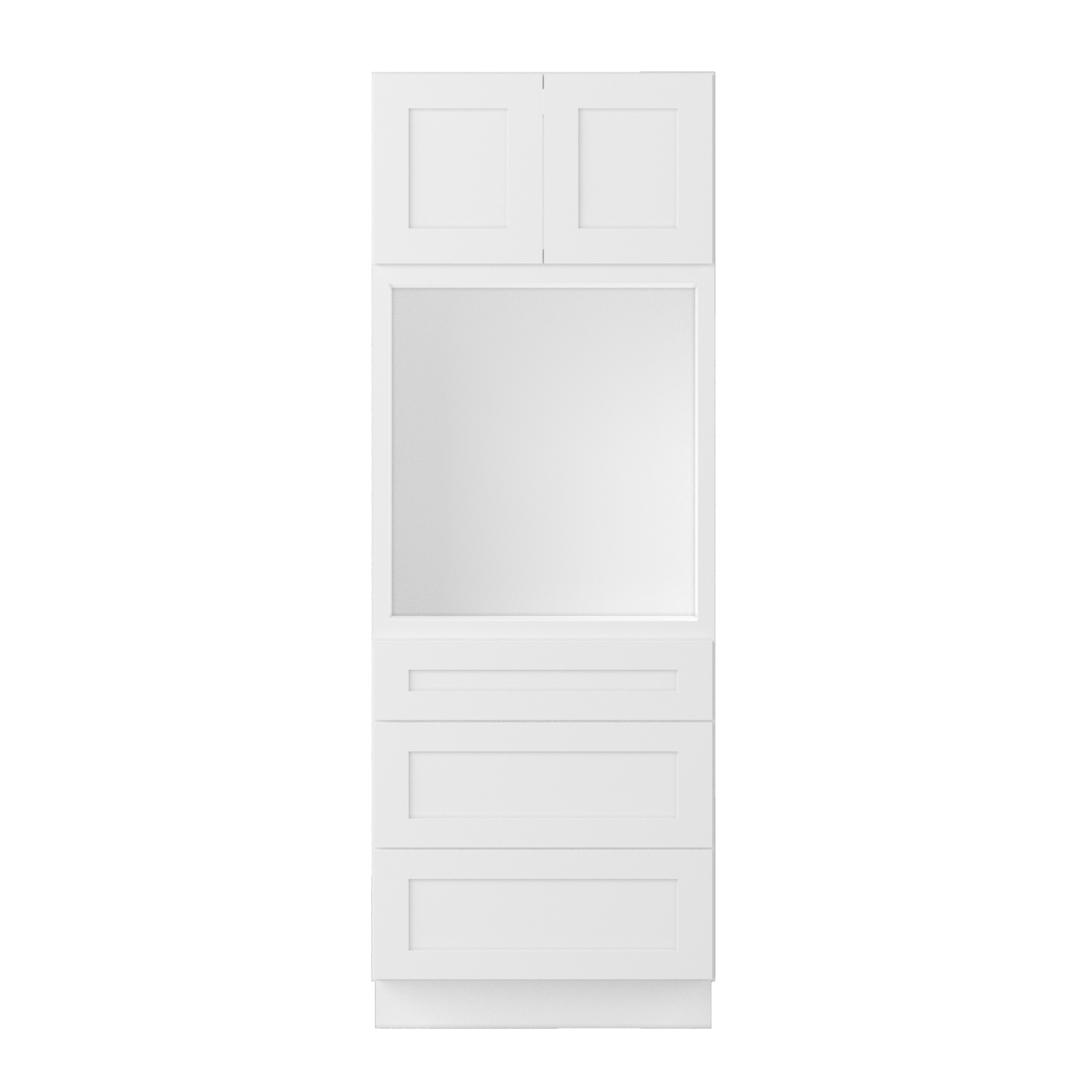 Oven Kitchen Cabinet OC3084 Alpina White LessCare 30 in. width 84 in. height 24 in. depth - Kitchen Cabinets