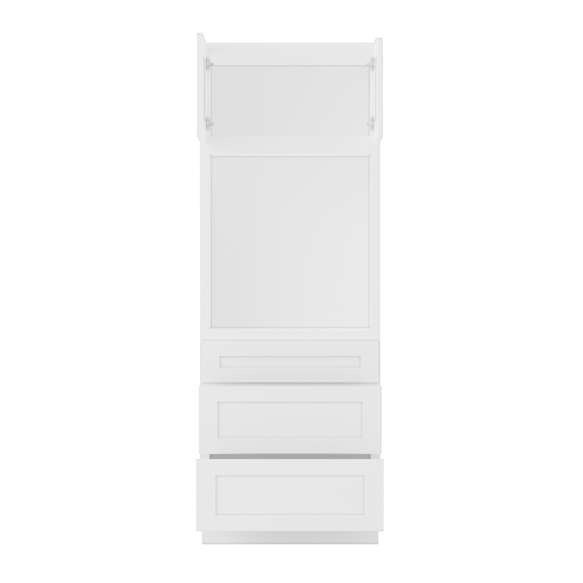 Oven Kitchen Cabinet OC3084 Alpina White LessCare 30 in. width 84 in. height 24 in. depth - Kitchen Cabinets