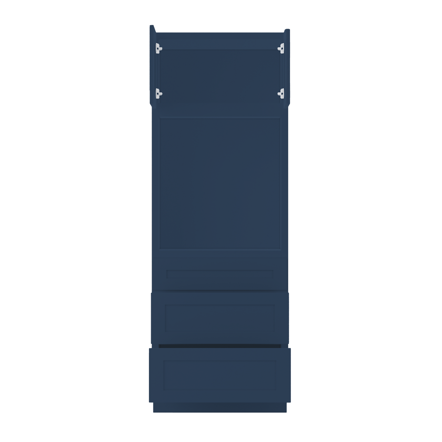 Oven Kitchen Cabinet OC3084 Danbury Blue LessCare 30 in. width 84 in. height 24 in. depth - Kitchen Cabinets