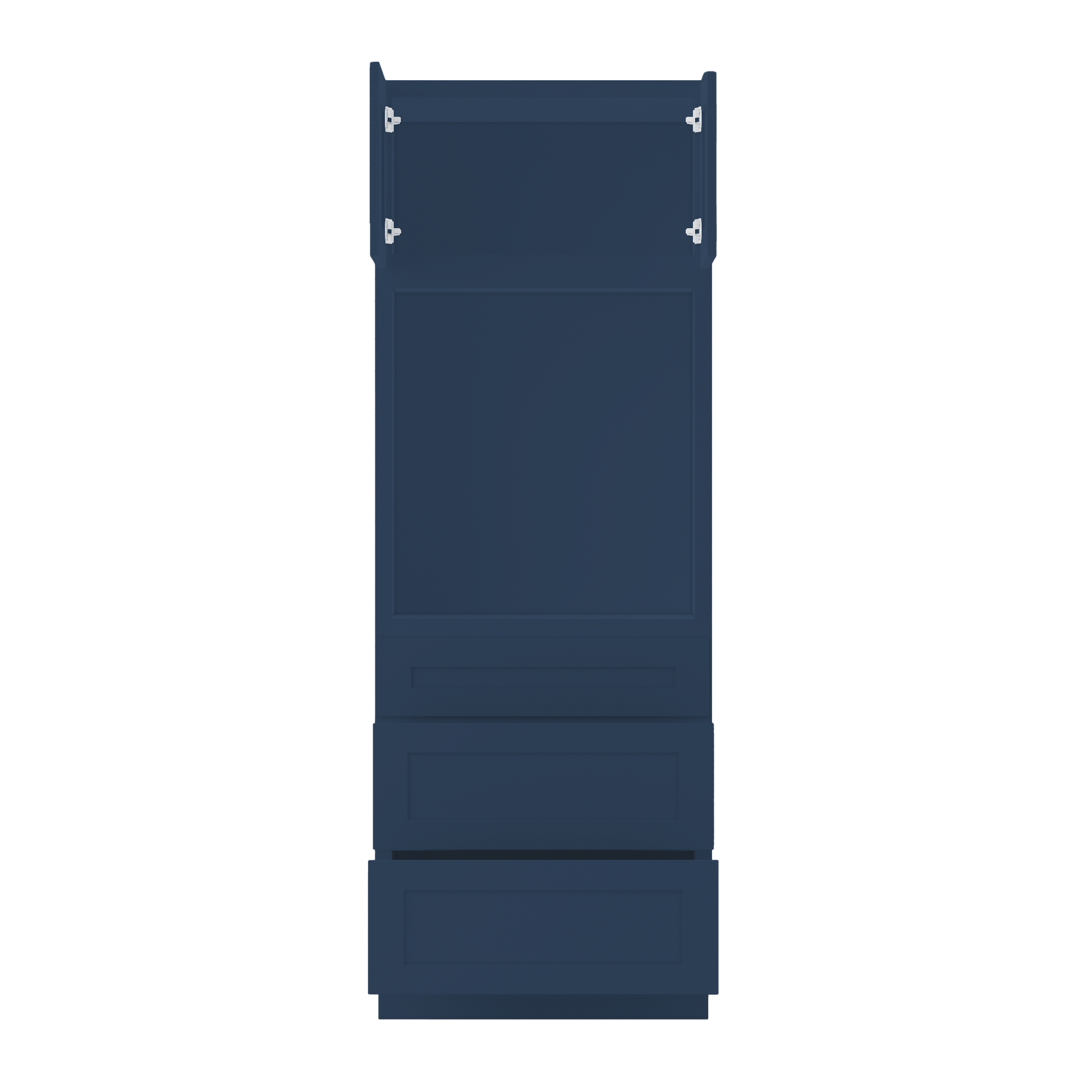 Oven Kitchen Cabinet OC3084 Danbury Blue LessCare 30 in. width 84 in. height 24 in. depth - Kitchen Cabinets