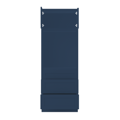 Oven Kitchen Cabinet OC3084 Danbury Blue LessCare 30 in. width 84 in. height 24 in. depth - Kitchen Cabinets