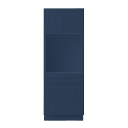 Oven Kitchen Cabinet OC3084 Danbury Blue LessCare 30 in. width 84 in. height 24 in. depth - Kitchen Cabinets