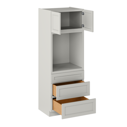Oven Kitchen Cabinet OC3084 Milan Pearl 30 in. width 84 in. height 24 in. depth - Kitchen Cabinets