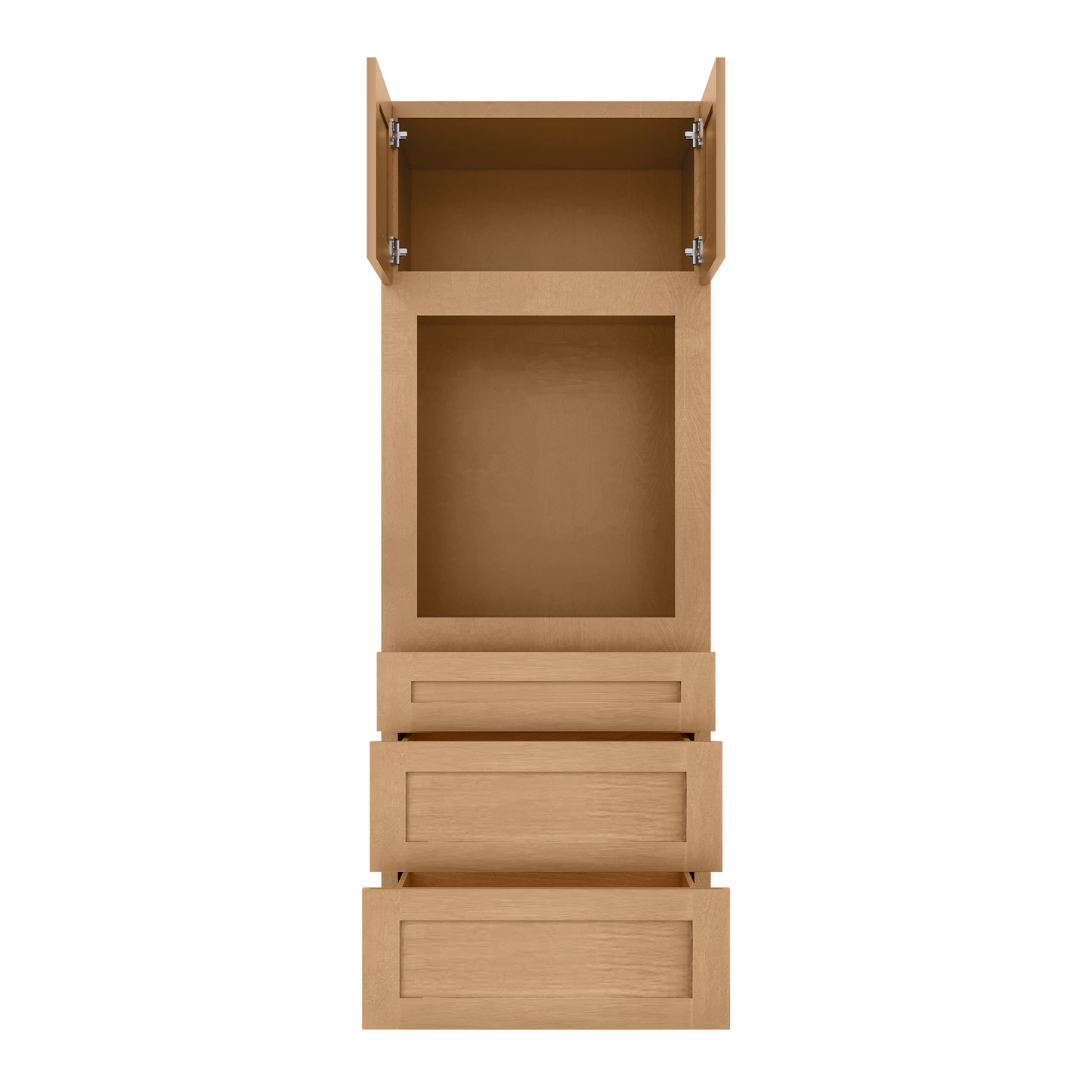 Oven Kitchen Cabinet OC3084 Shaker Toffee 30 in. width 84 in. height 24 in. depth - Kitchen Cabinets