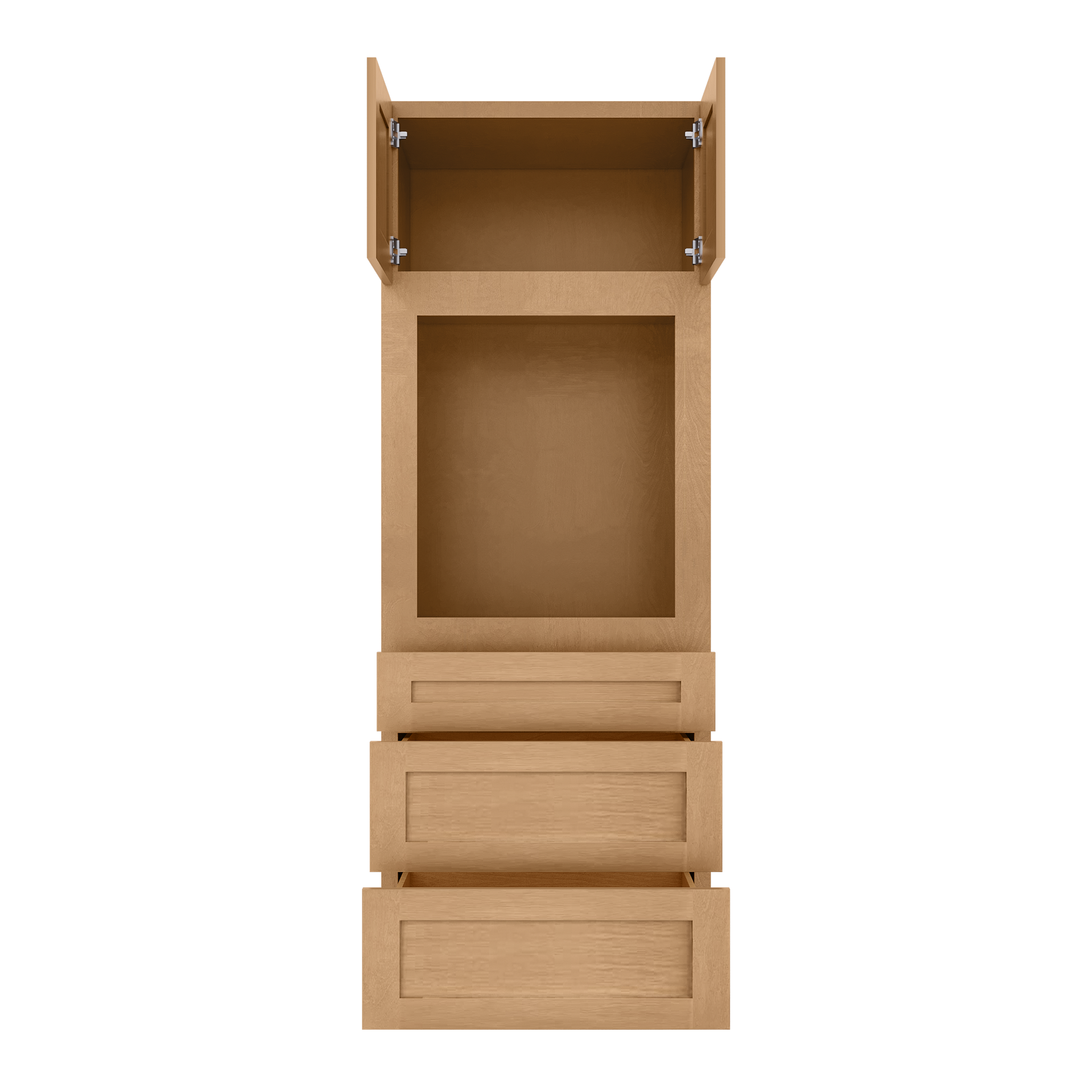 Oven Kitchen Cabinet OC3084 Shaker Toffee 30 in. width 84 in. height 24 in. depth - Kitchen Cabinets