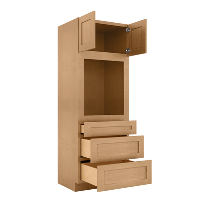 Oven Kitchen Cabinet OC3084 Shaker Toffee 30 in. width 84 in. height 24 in. depth - Kitchen Cabinets