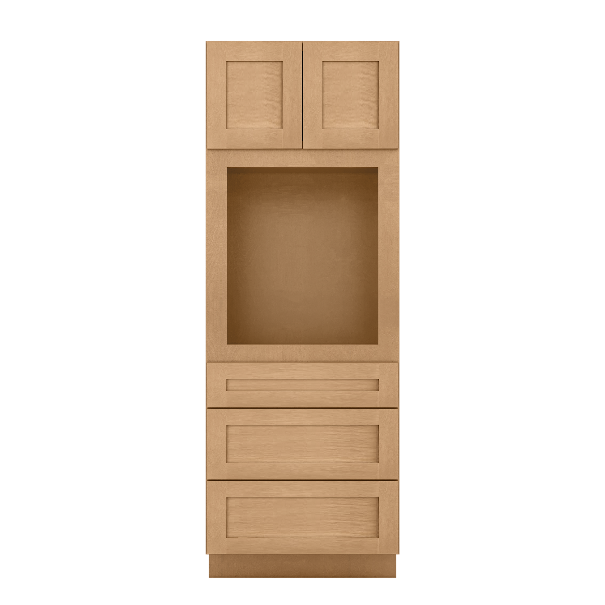 Oven Kitchen Cabinet OC3084 Shaker Toffee 30 in. width 84 in. height 24 in. depth - Kitchen Cabinets