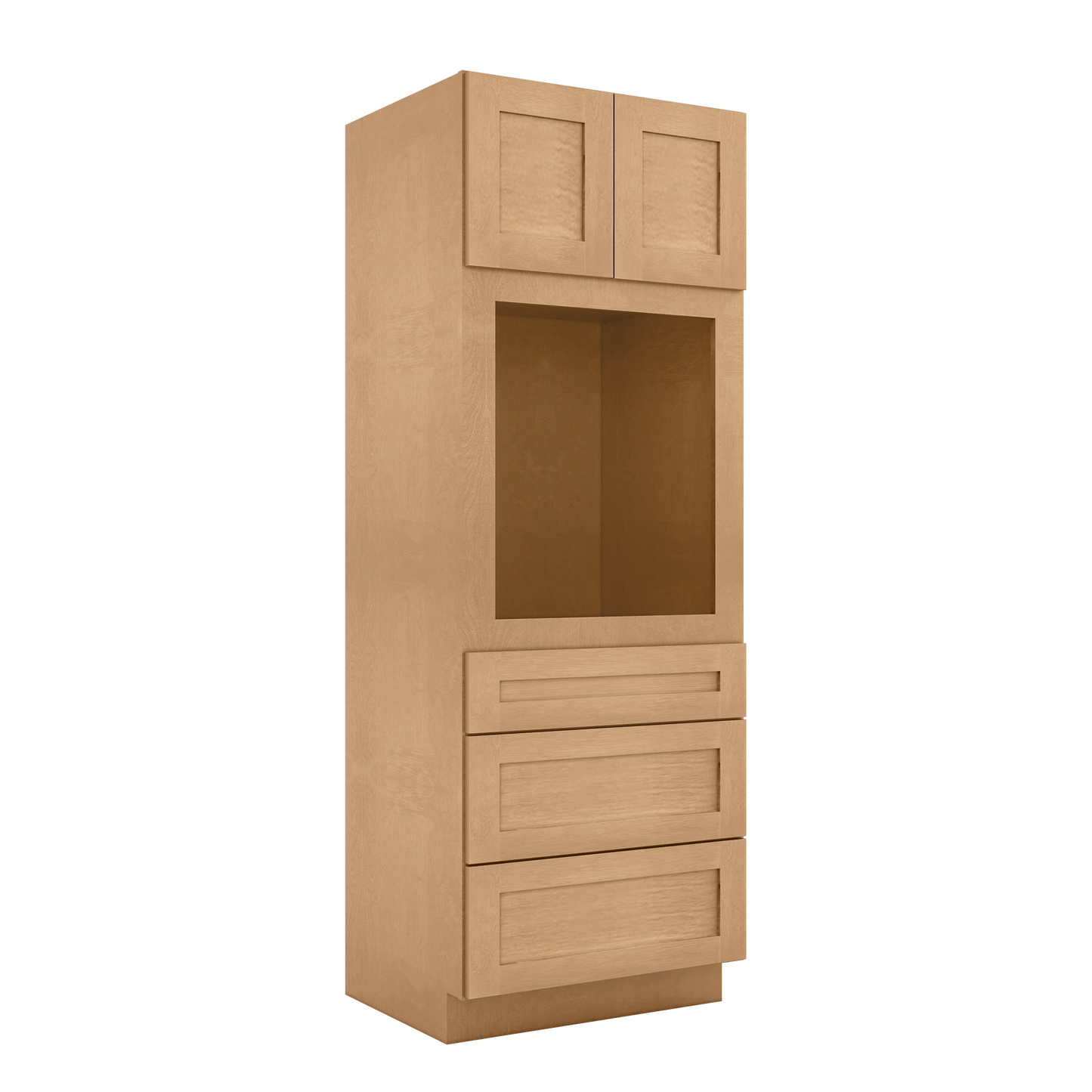 Oven Kitchen Cabinet OC3084 Shaker Toffee 30 in. width 84 in. height 24 in. depth - Kitchen Cabinets