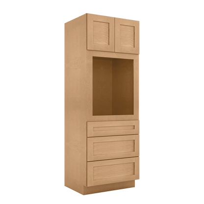 Oven Kitchen Cabinet OC3084 Shaker Toffee 30 in. width 84 in. height 24 in. depth - Kitchen Cabinets