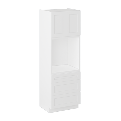 Oven Kitchen Cabinet OC3090 Alpina White LessCare 30 in. width 90 in. height 24 in. depth - Kitchen Cabinets