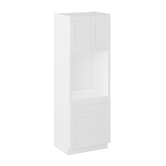 Oven Kitchen Cabinet OC3090 Alpina White LessCare 30 in. width 90 in. height 24 in. depth - Kitchen Cabinets