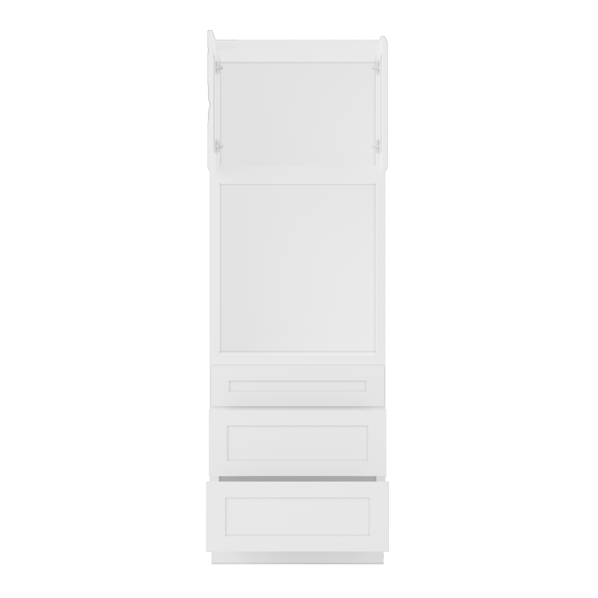 Oven Kitchen Cabinet OC3090 Alpina White LessCare 30 in. width 90 in. height 24 in. depth - Kitchen Cabinets