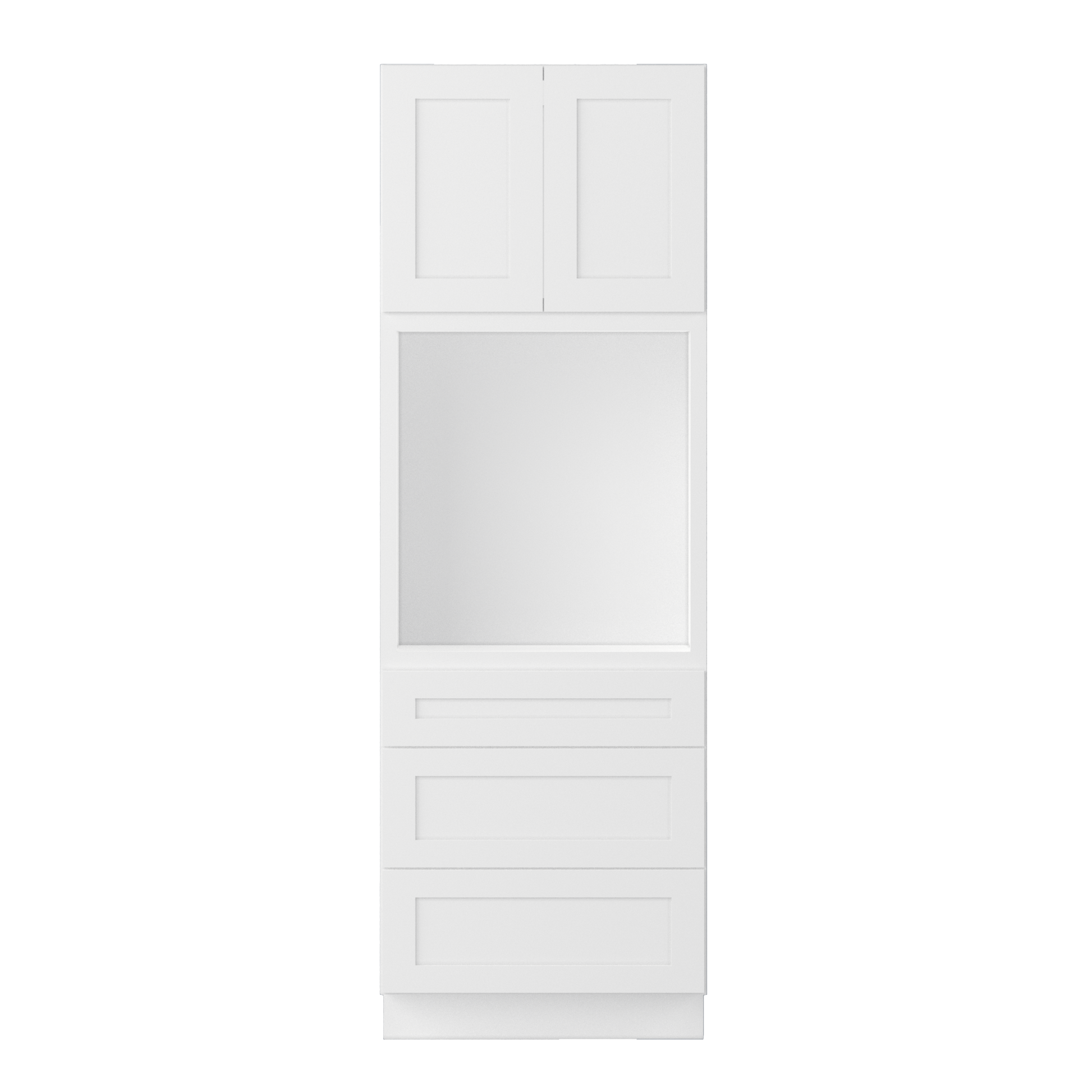 Oven Kitchen Cabinet OC3090 Alpina White LessCare 30 in. width 90 in. height 24 in. depth - Kitchen Cabinets