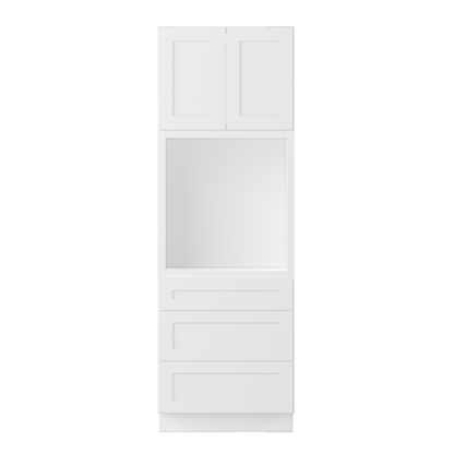 Oven Kitchen Cabinet OC3090 Alpina White LessCare 30 in. width 90 in. height 24 in. depth - Kitchen Cabinets