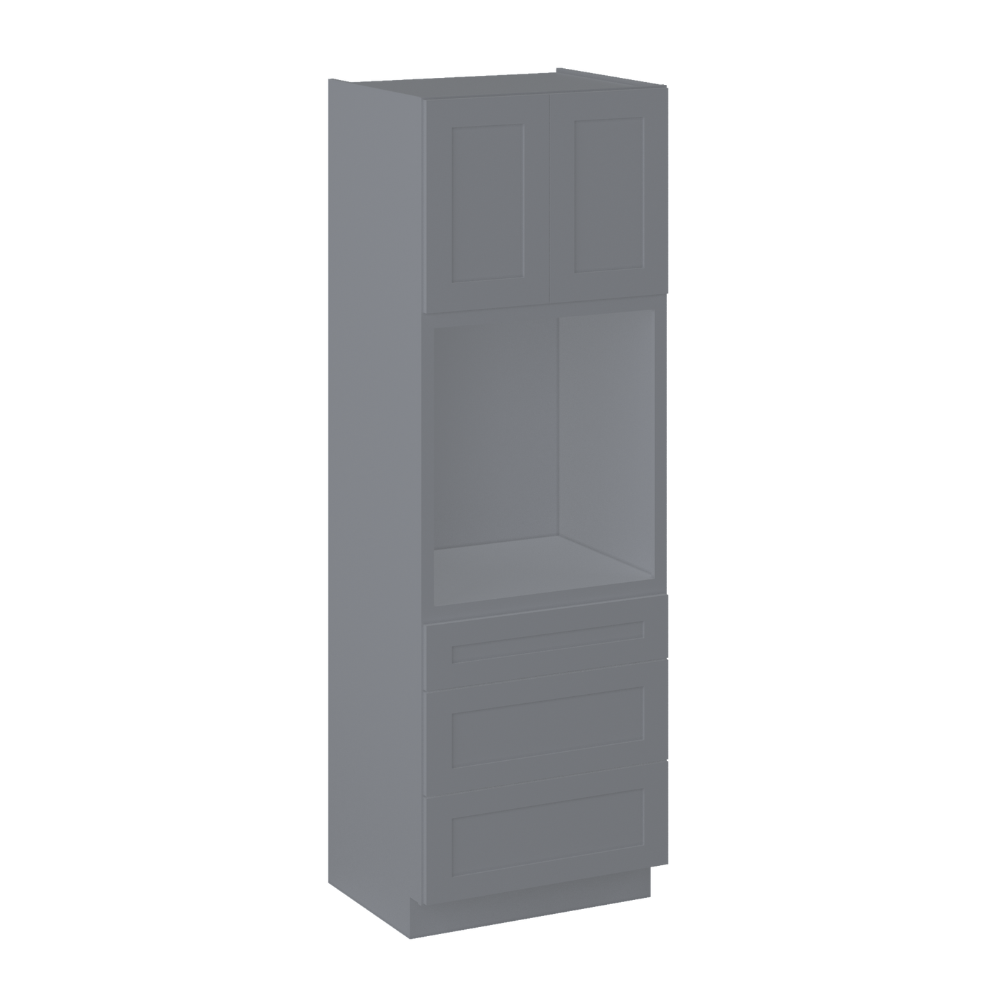 Oven Kitchen Cabinet OC3090 Colonial Gray LessCare 30 in. width 90 in. height 24 in. depth - Kitchen Cabinets