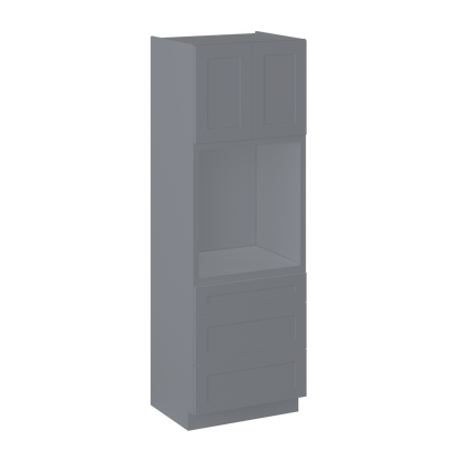 Oven Kitchen Cabinet OC3090 Colonial Gray LessCare 30 in. width 90 in. height 24 in. depth - Kitchen Cabinets