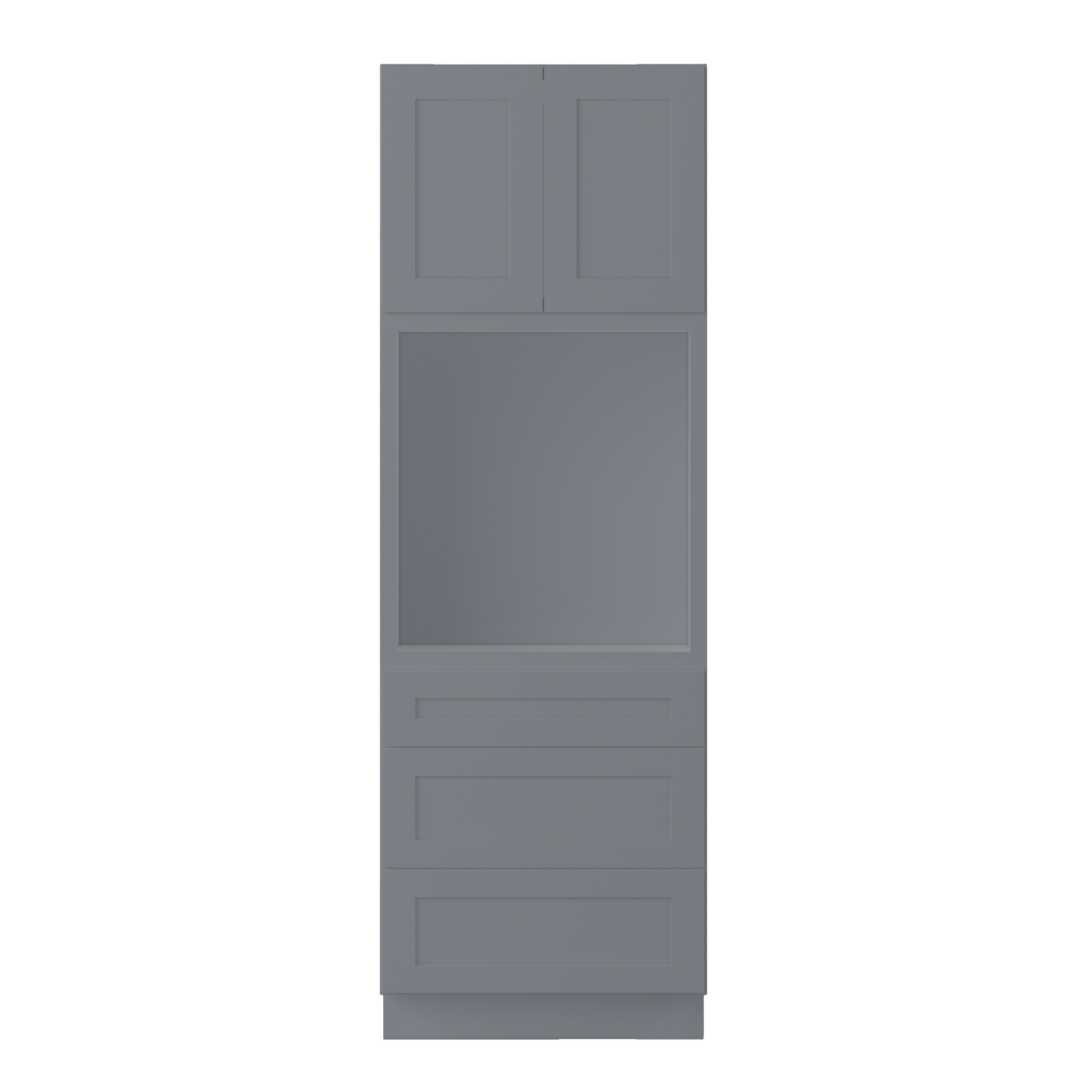 Oven Kitchen Cabinet OC3090 Colonial Gray LessCare 30 in. width 90 in. height 24 in. depth - Kitchen Cabinets