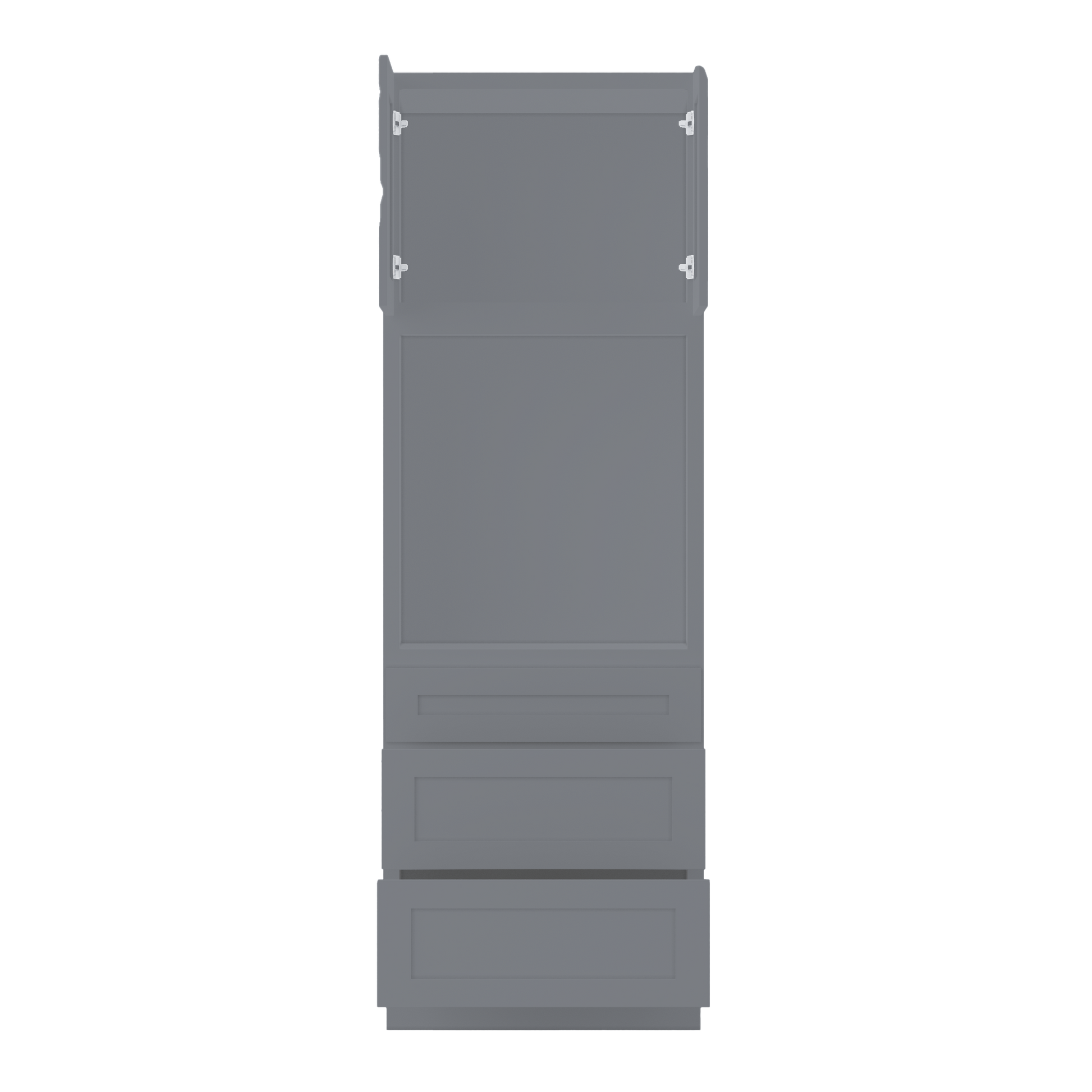 Oven Kitchen Cabinet OC3090 Colonial Gray LessCare 30 in. width 90 in. height 24 in. depth - Kitchen Cabinets