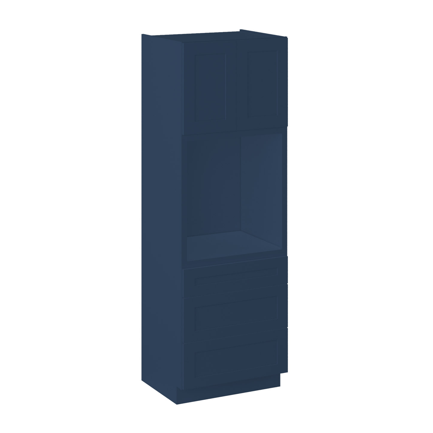 Oven Kitchen Cabinet OC3090 Danbury Blue LessCare 30 in. width 90 in. height 24 in. depth - Kitchen Cabinets