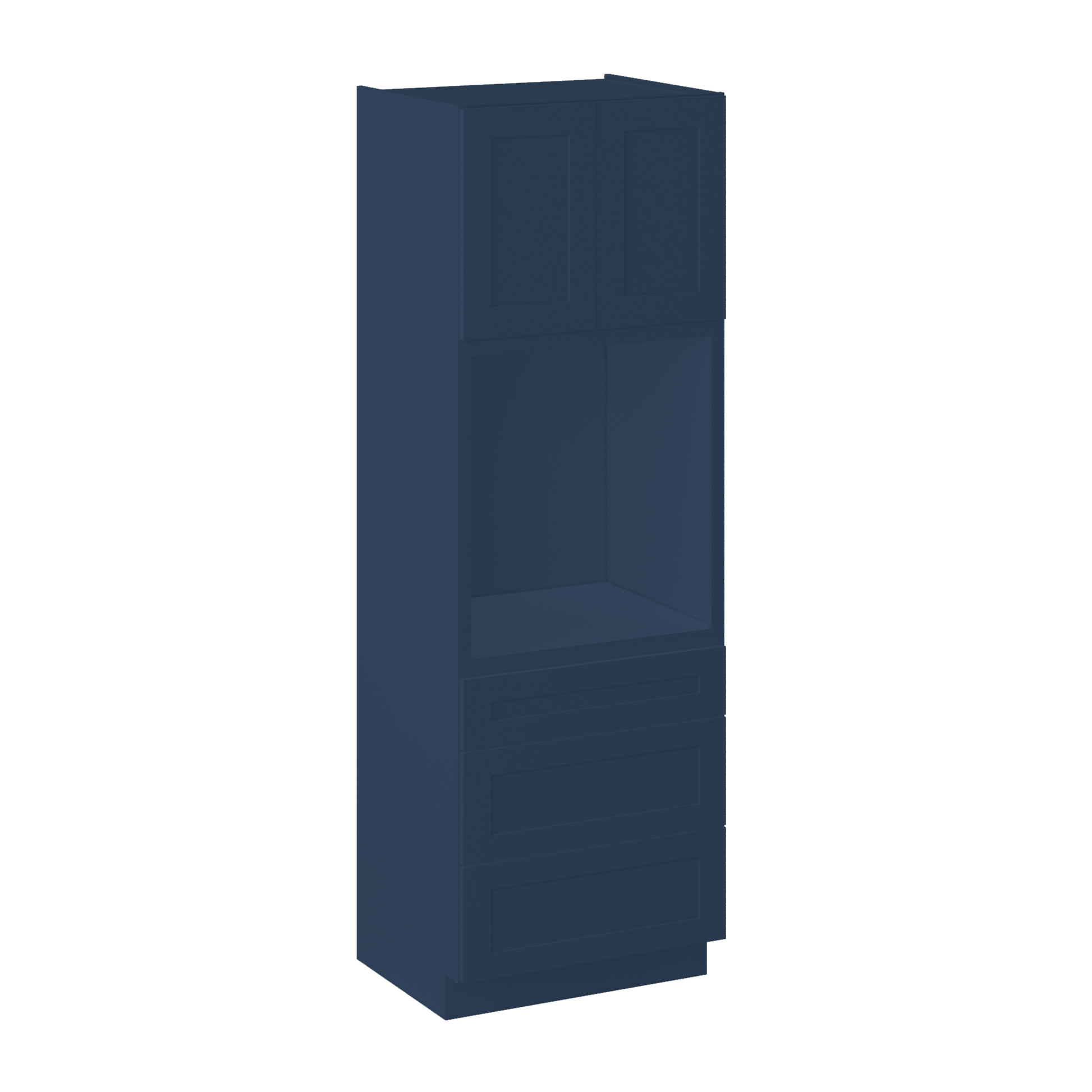 Oven Kitchen Cabinet OC3090 Danbury Blue LessCare 30 in. width 90 in. height 24 in. depth - Kitchen Cabinets