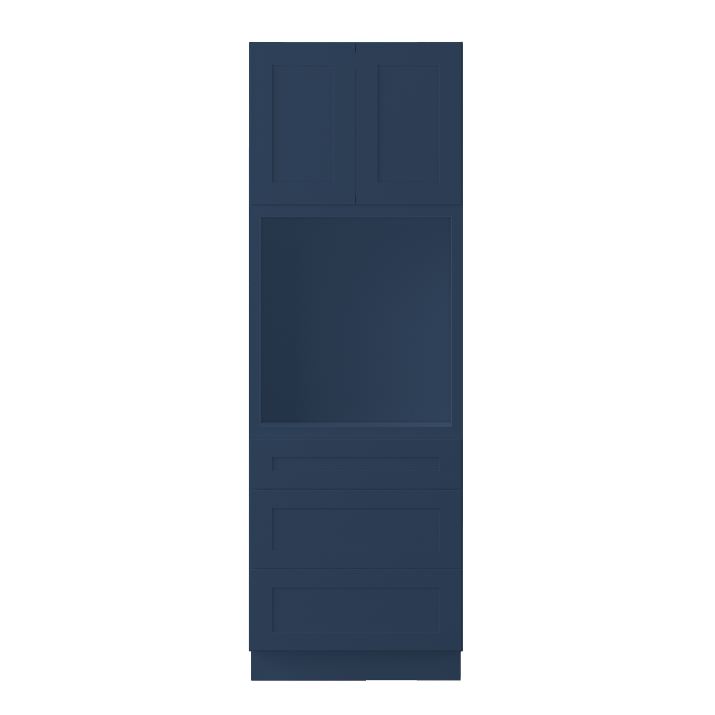 Oven Kitchen Cabinet OC3090 Danbury Blue LessCare 30 in. width 90 in. height 24 in. depth - Kitchen Cabinets