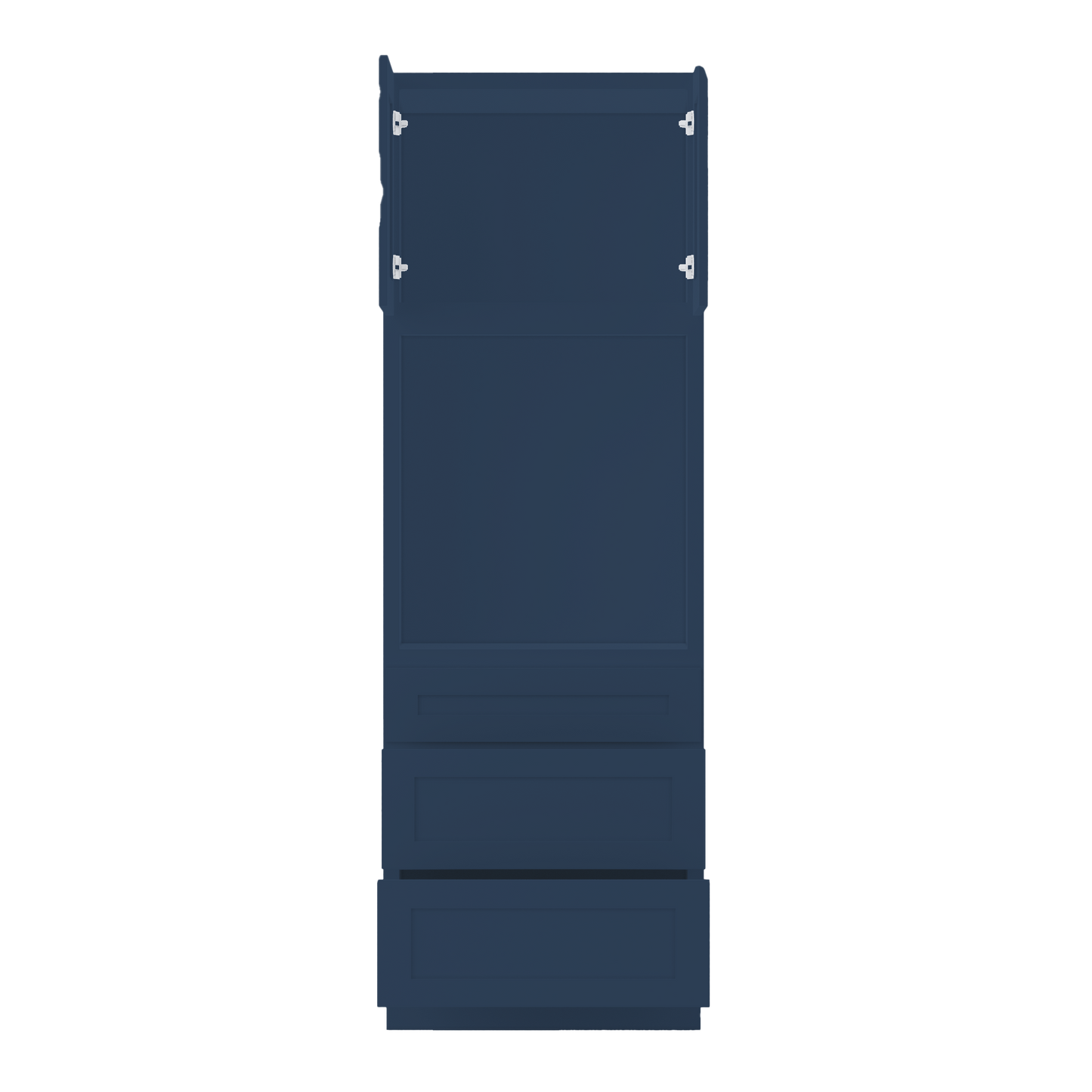 Oven Kitchen Cabinet OC3090 Danbury Blue LessCare 30 in. width 90 in. height 24 in. depth - Kitchen Cabinets