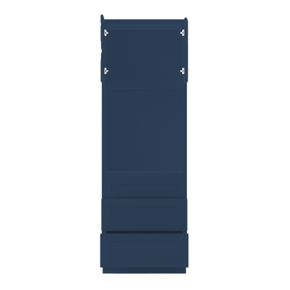 Oven Kitchen Cabinet OC3090 Danbury Blue LessCare 30 in. width 90 in. height 24 in. depth - Kitchen Cabinets