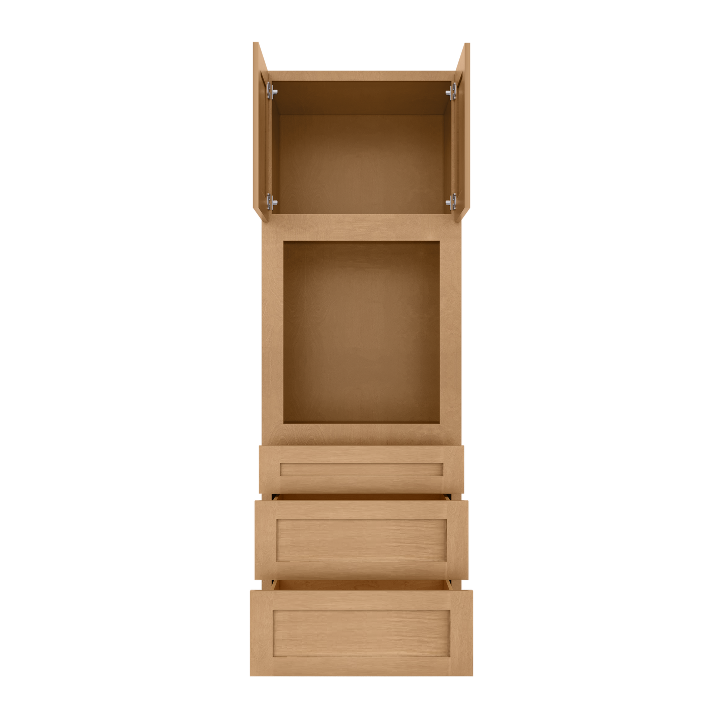 Oven Kitchen Cabinet OC3090 Shaker Toffee 30 in. width 90 in. height 24 in. depth - Kitchen Cabinets