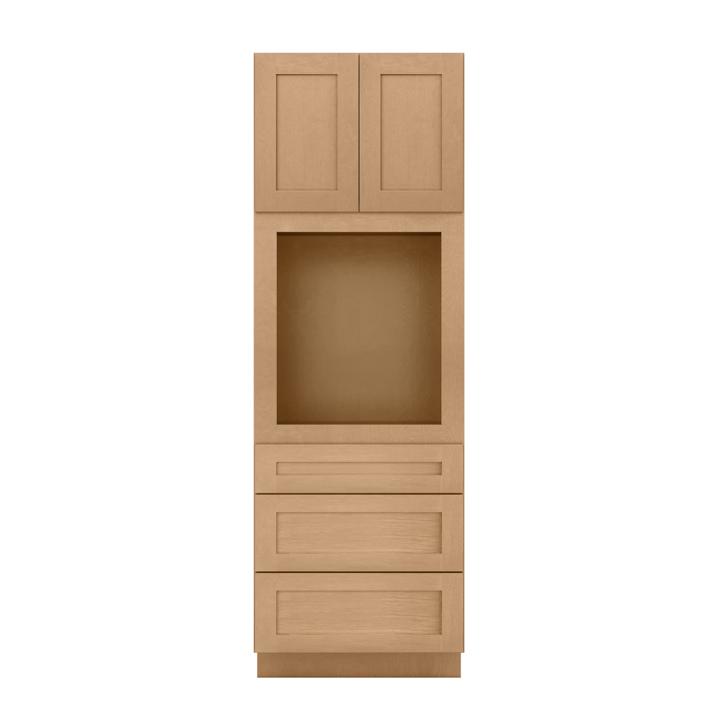 Oven Kitchen Cabinet OC3090 Shaker Toffee 30 in. width 90 in. height 24 in. depth - Kitchen Cabinets