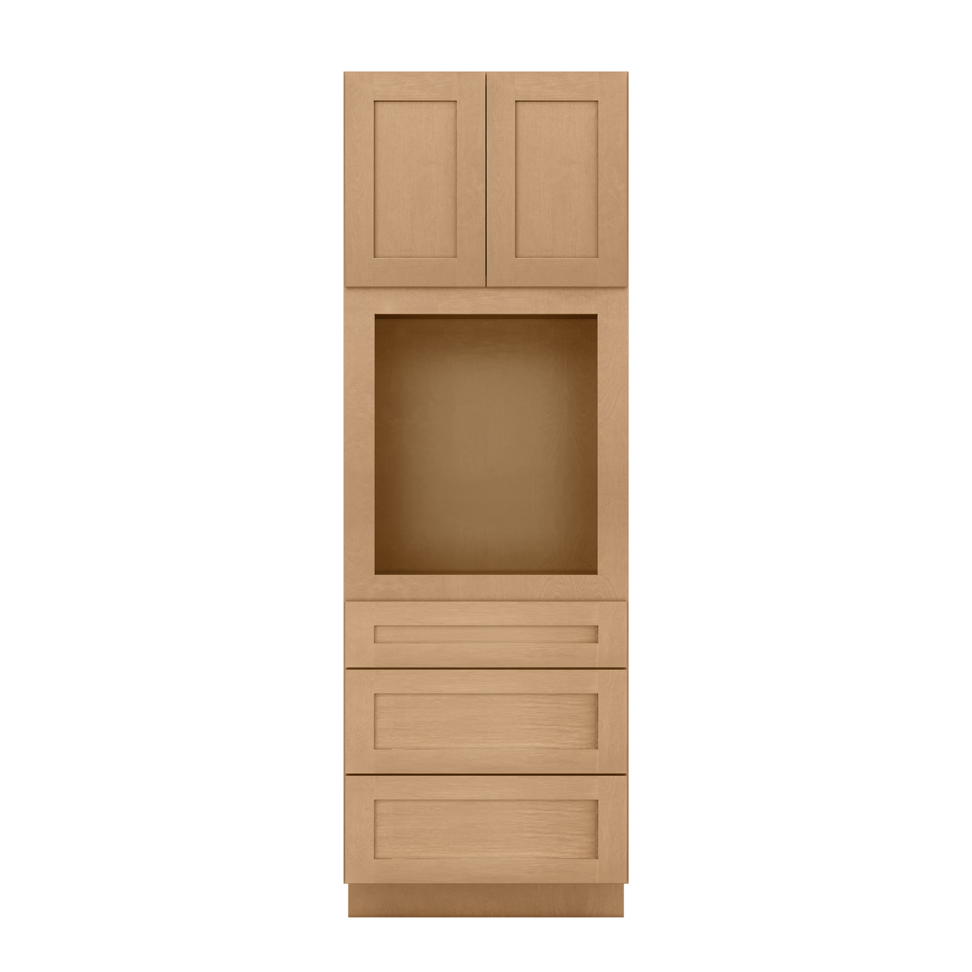 Oven Kitchen Cabinet OC3090 Shaker Toffee 30 in. width 90 in. height 24 in. depth - Kitchen Cabinets