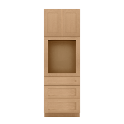 Oven Kitchen Cabinet OC3090 Shaker Toffee 30 in. width 90 in. height 24 in. depth - Kitchen Cabinets