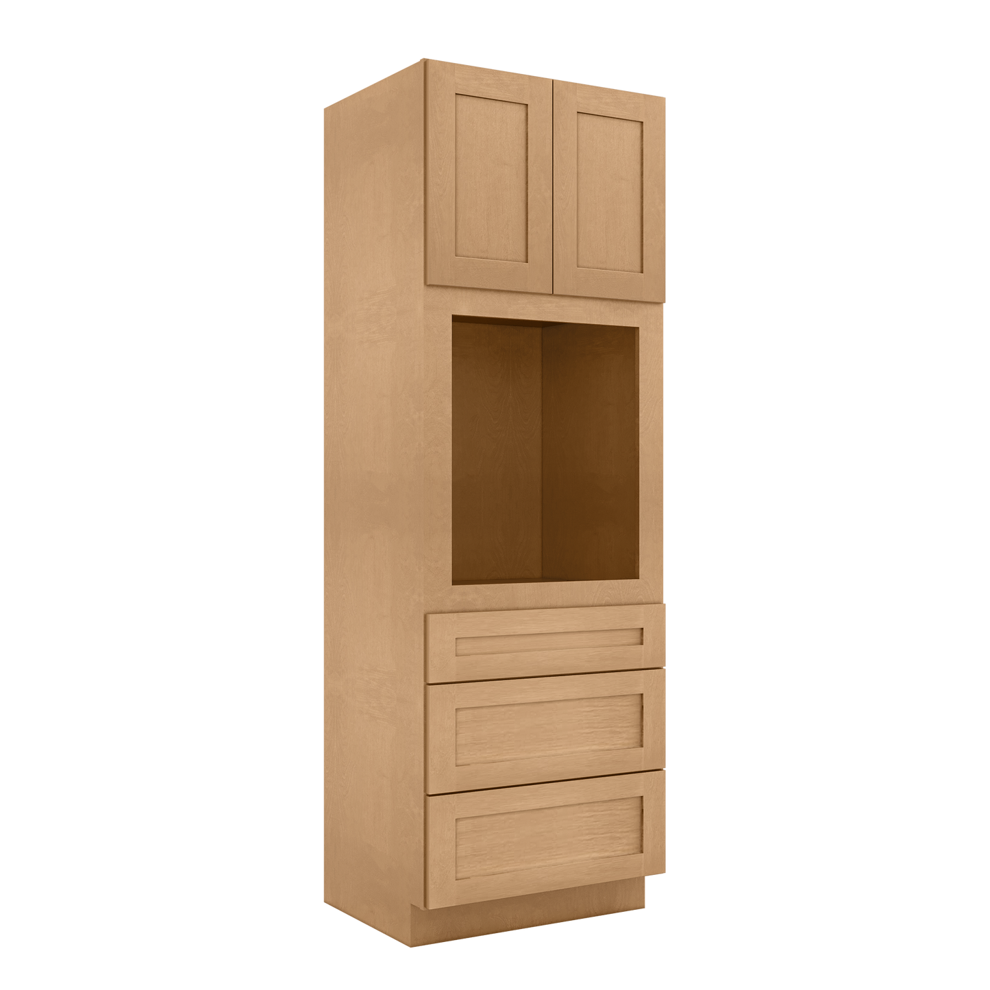 Oven Kitchen Cabinet OC3090 Shaker Toffee 30 in. width 90 in. height 24 in. depth - Kitchen Cabinets