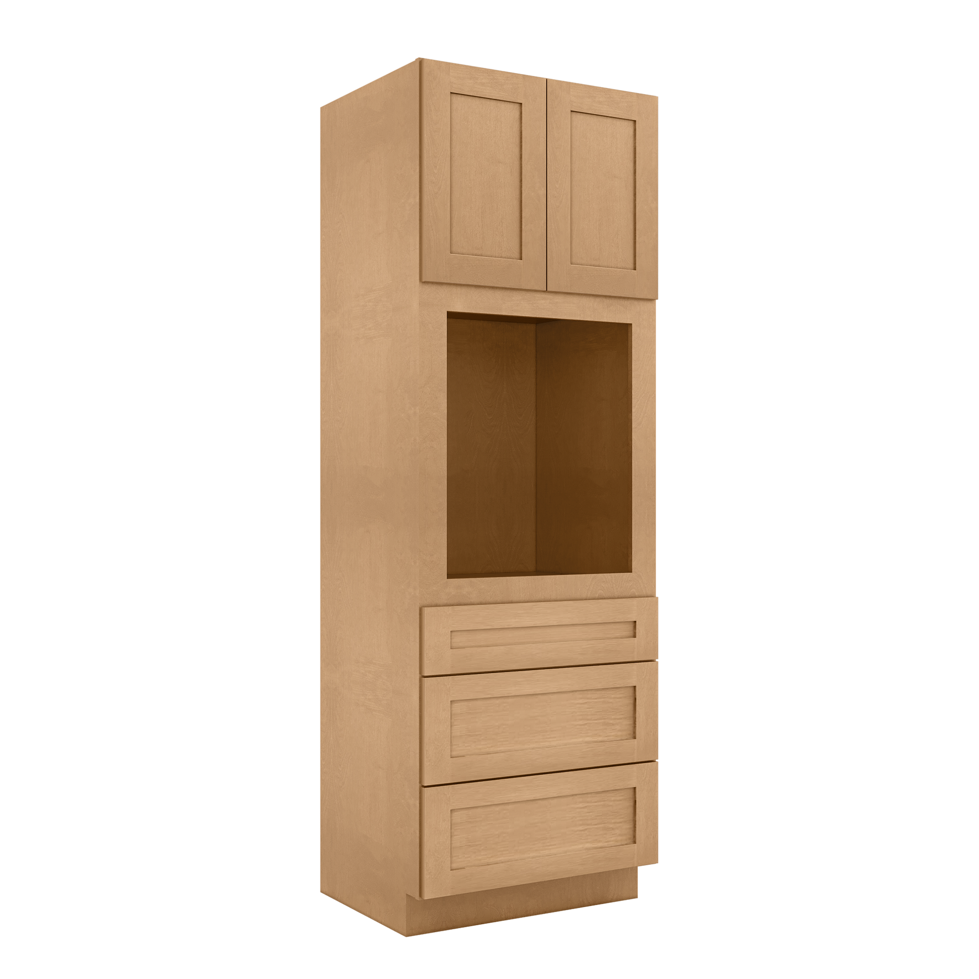 Oven Kitchen Cabinet OC3090 Shaker Toffee 30 in. width 90 in. height 24 in. depth - Kitchen Cabinets