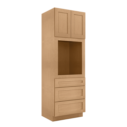 Oven Kitchen Cabinet OC3090 Shaker Toffee 30 in. width 90 in. height 24 in. depth - Kitchen Cabinets