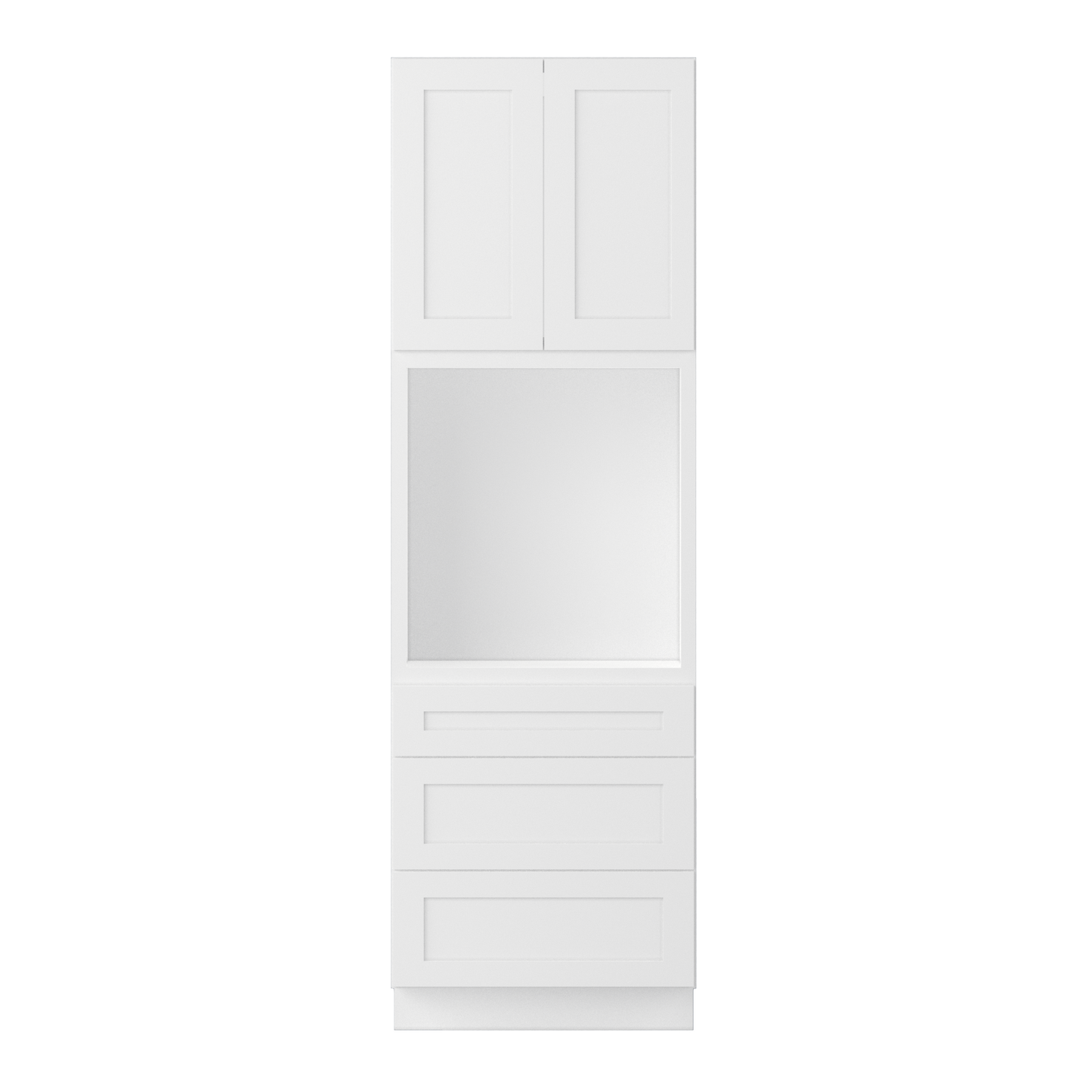 Oven Kitchen Cabinet OC3096 Alpina White LessCare 30 in. width 96 in. height 24 in. depth - Kitchen Cabinets