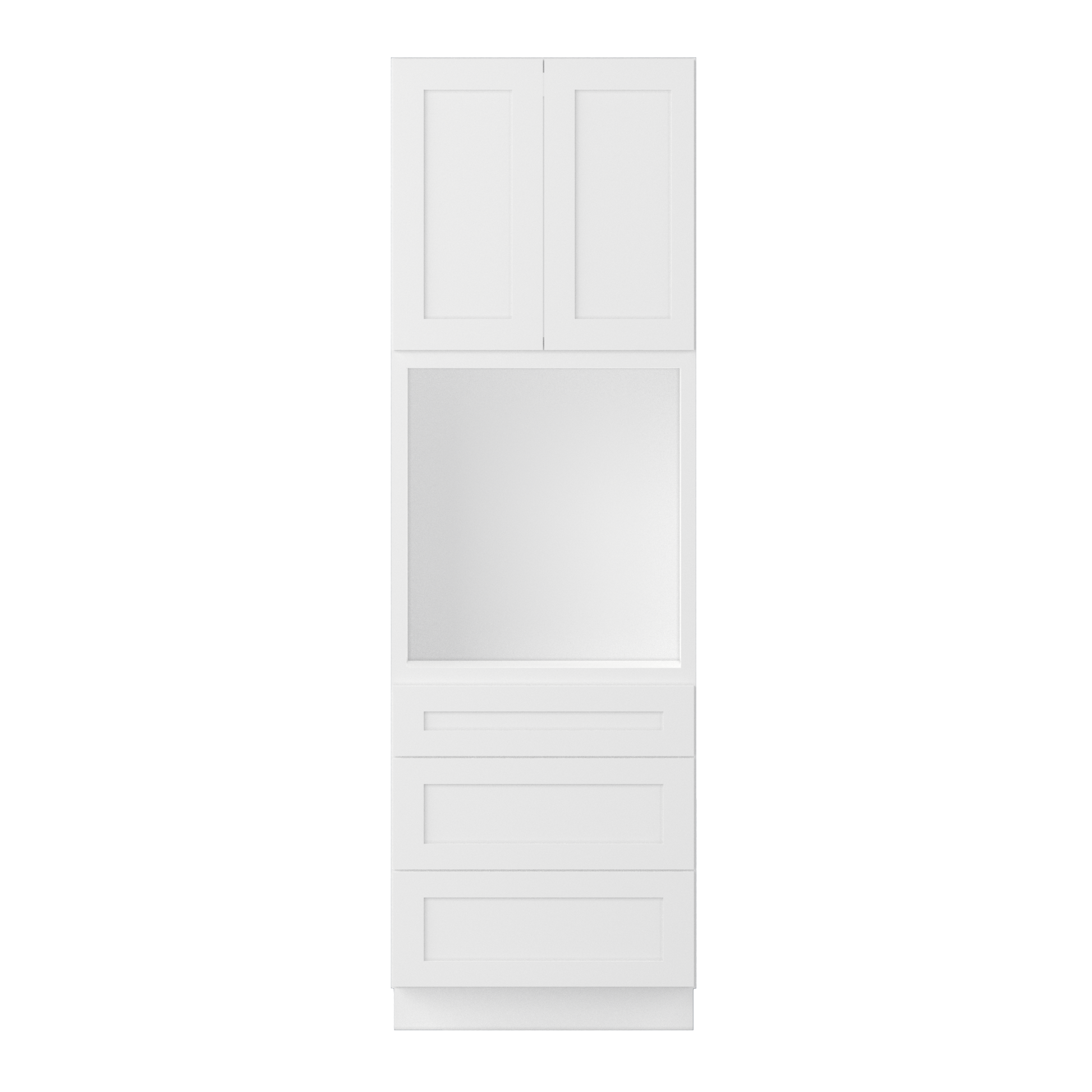 Oven Kitchen Cabinet OC3096 Alpina White LessCare 30 in. width 96 in. height 24 in. depth - Kitchen Cabinets