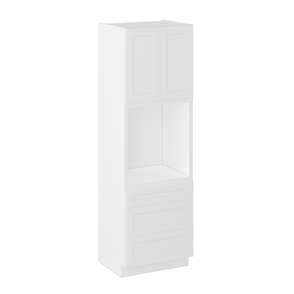 Oven Kitchen Cabinet OC3096 Alpina White LessCare 30 in. width 96 in. height 24 in. depth - Kitchen Cabinets