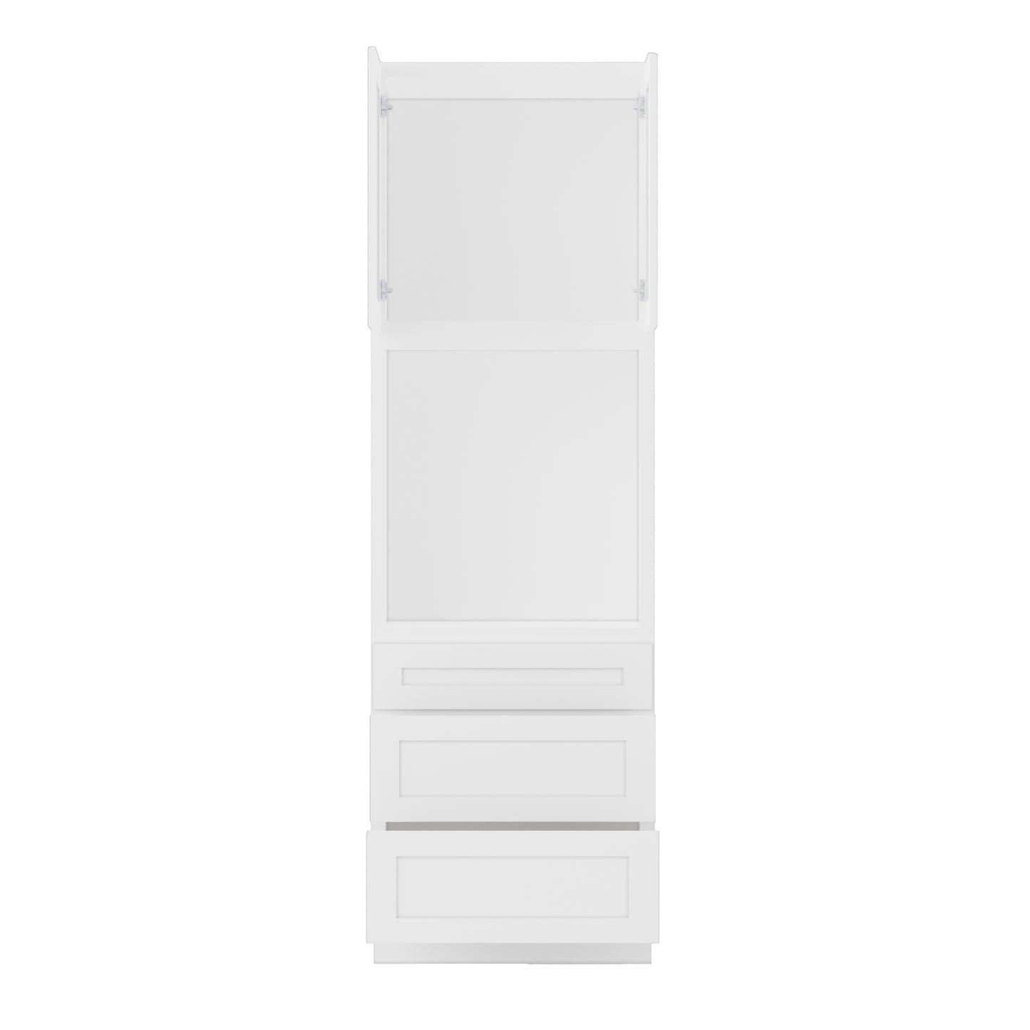 Oven Kitchen Cabinet OC3096 Alpina White LessCare 30 in. width 96 in. height 24 in. depth - Kitchen Cabinets