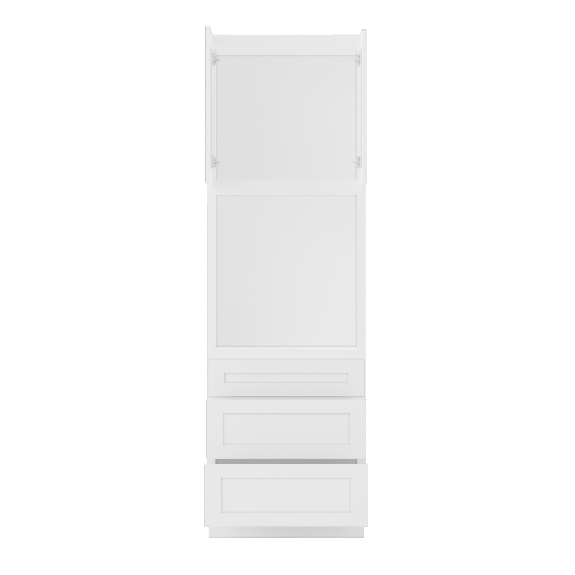 Oven Kitchen Cabinet OC3096 Alpina White LessCare 30 in. width 96 in. height 24 in. depth - Kitchen Cabinets