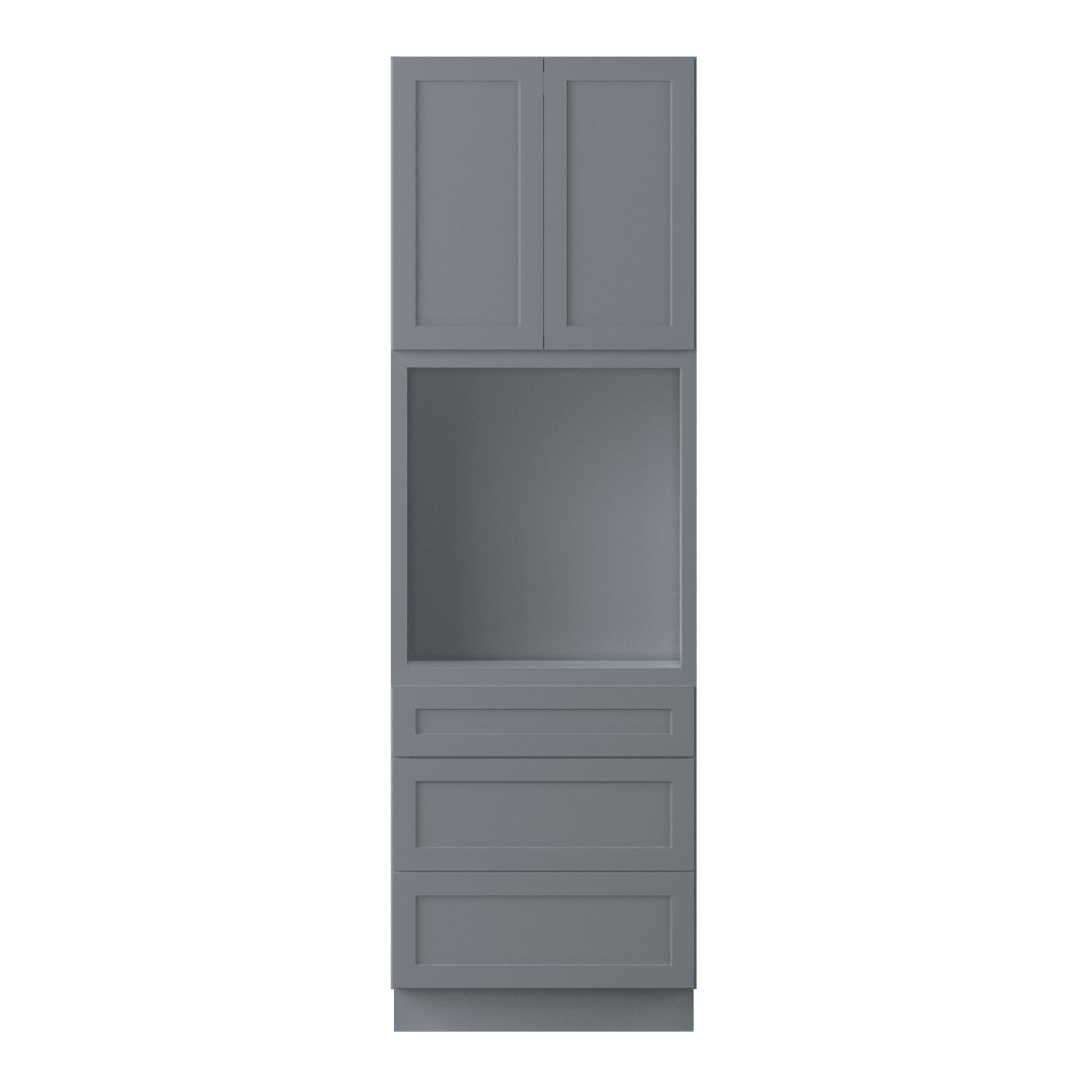 Oven Kitchen Cabinet OC3096 Colonial Gray LessCare 30 in. width 96 in. height 24 in. depth - Kitchen Cabinets