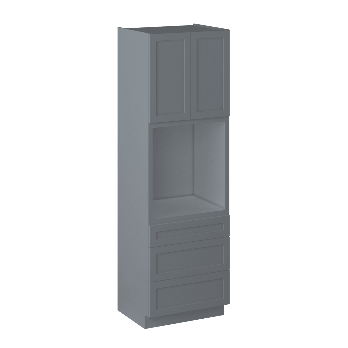 Oven Kitchen Cabinet OC3096 Colonial Gray LessCare 30 in. width 96 in. height 24 in. depth - Kitchen Cabinets