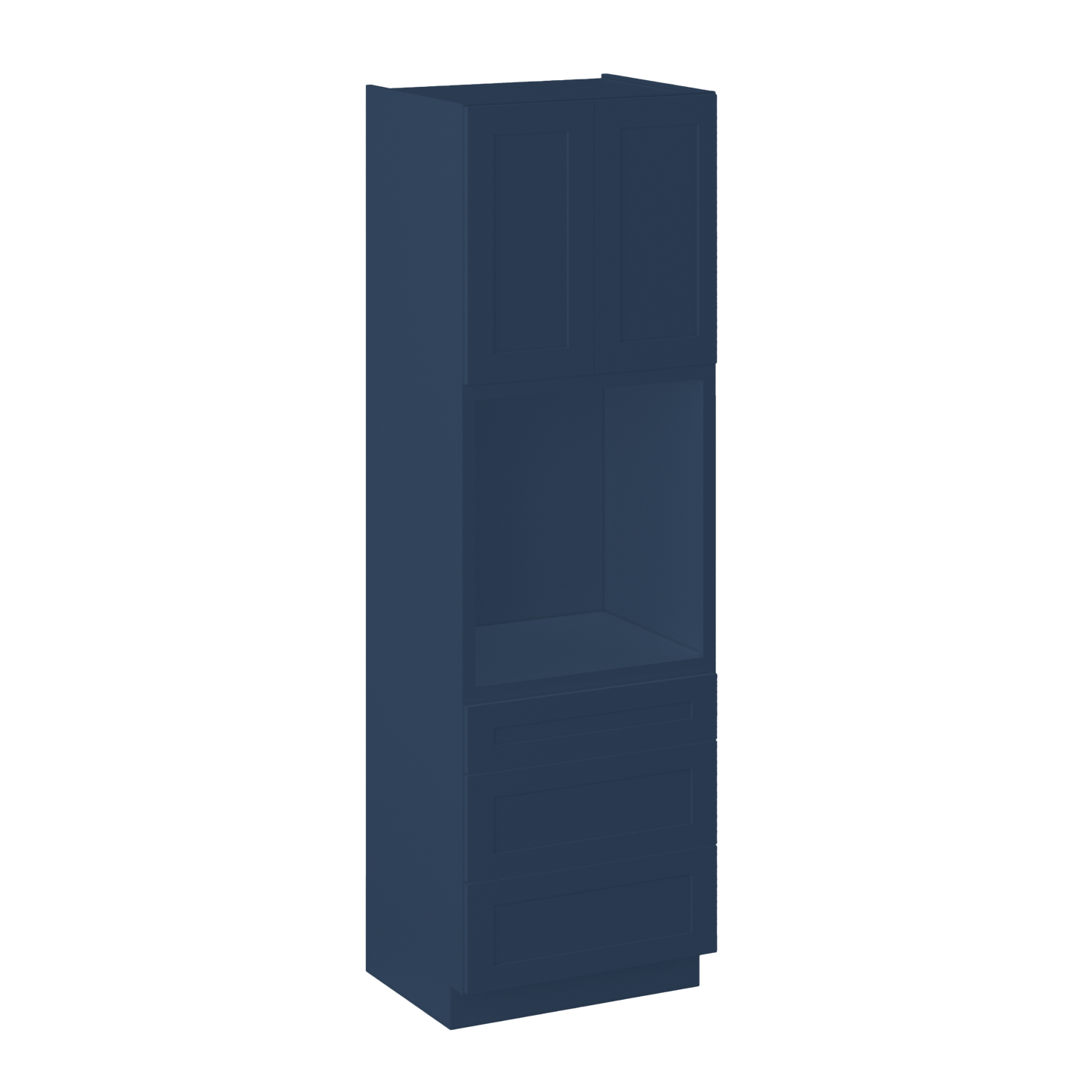 Oven Kitchen Cabinet OC3096 Danbury Blue LessCare 30 in. width 96 in. height 24 in. depth - Kitchen Cabinets